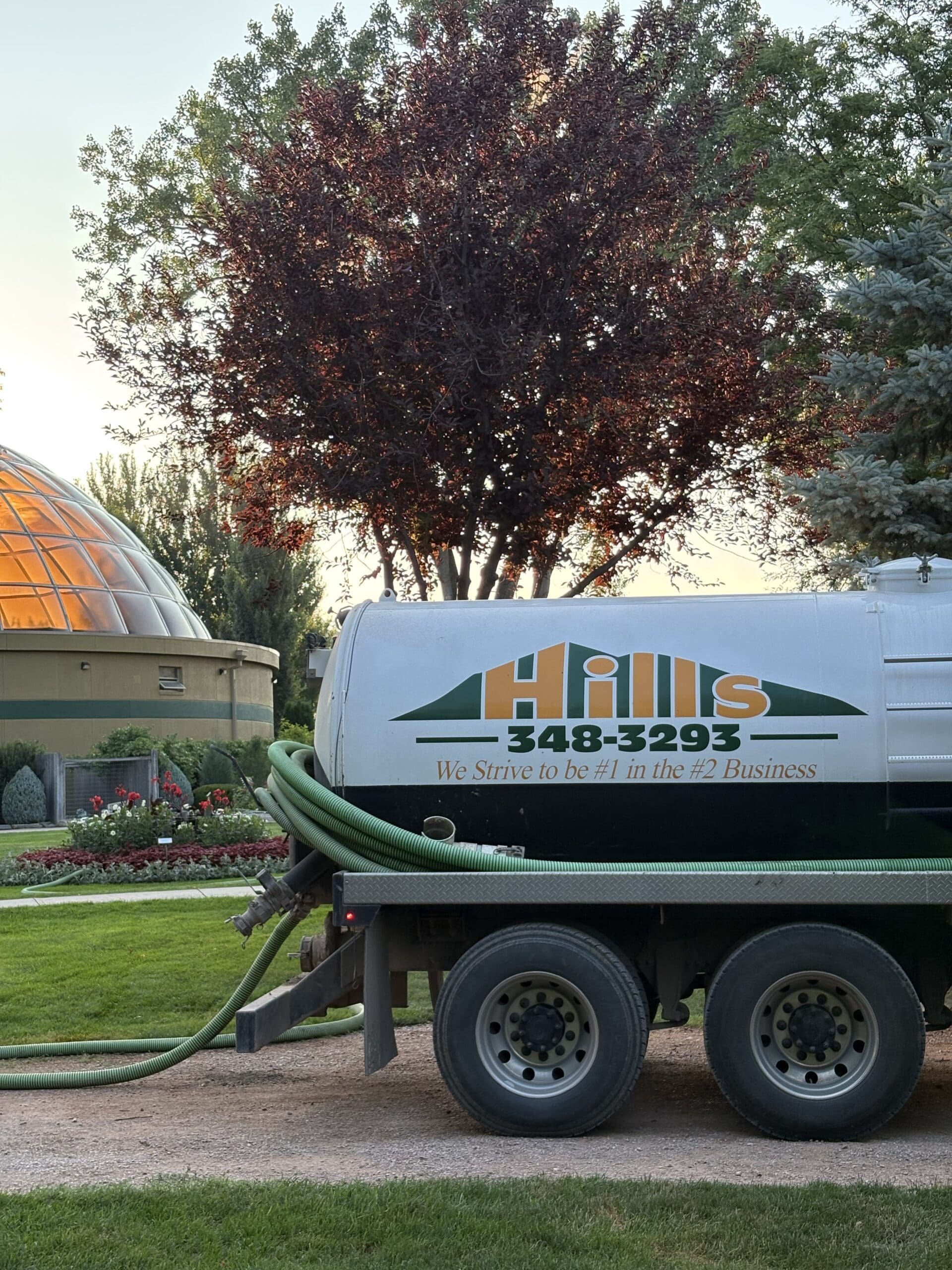 Hills Septic Service Truck at Reptile Gardens in Rapid City, SD